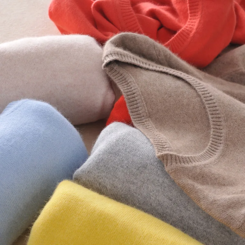 

Женский кашемировый свитер, вязаное платье-свитер, новинка, Зимний короткий свитер с круглым вырезом, подчеркивает свою мораль, без подклад...