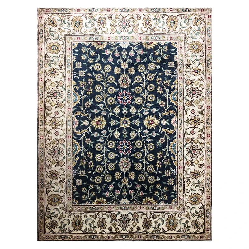

Doormat Anti-slip Hand Knotted Silk Carpet Living Room Mats 1.3'x1.8'