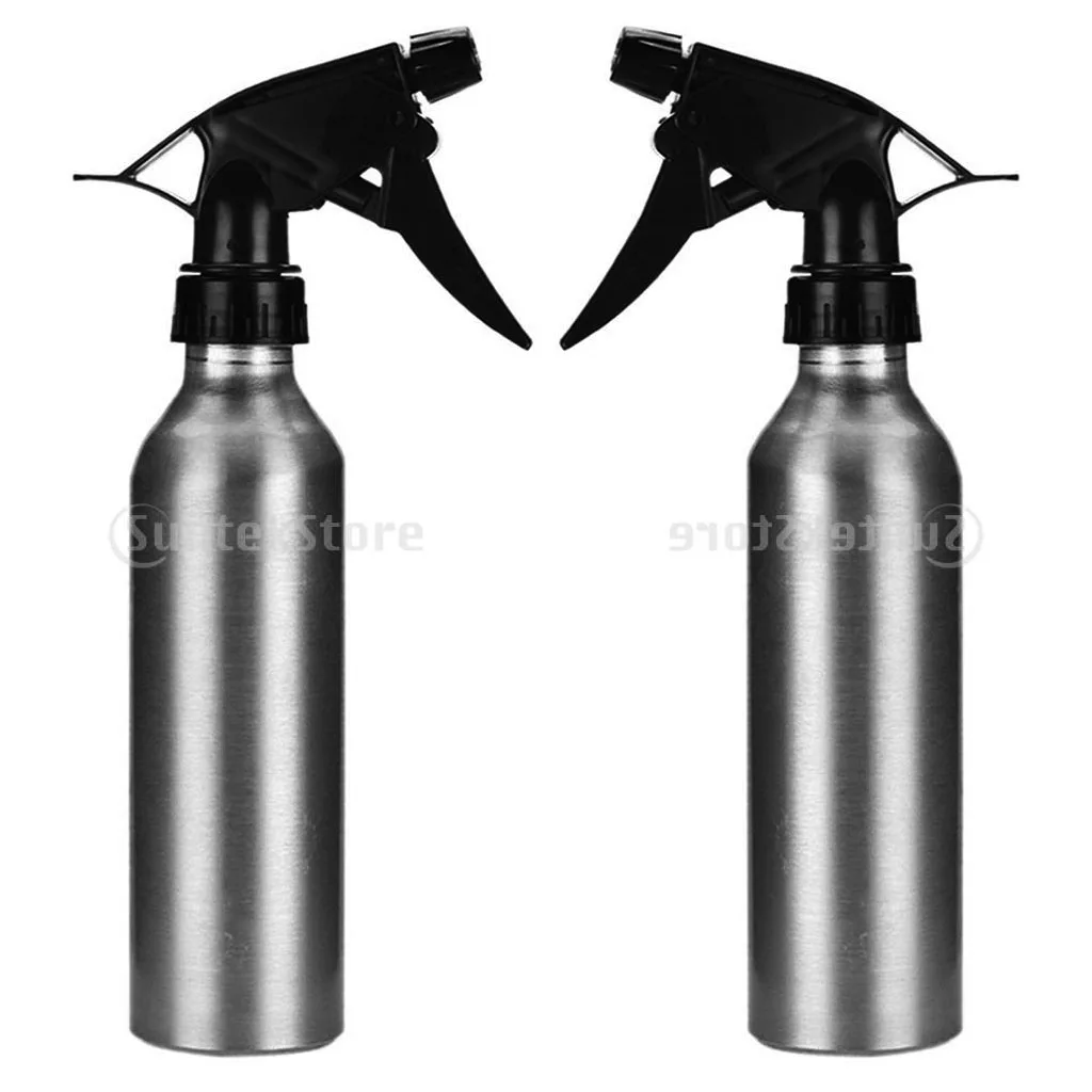 

2 Units 250ml Aluminum Spray Bottles Refillable Container for Traver Home