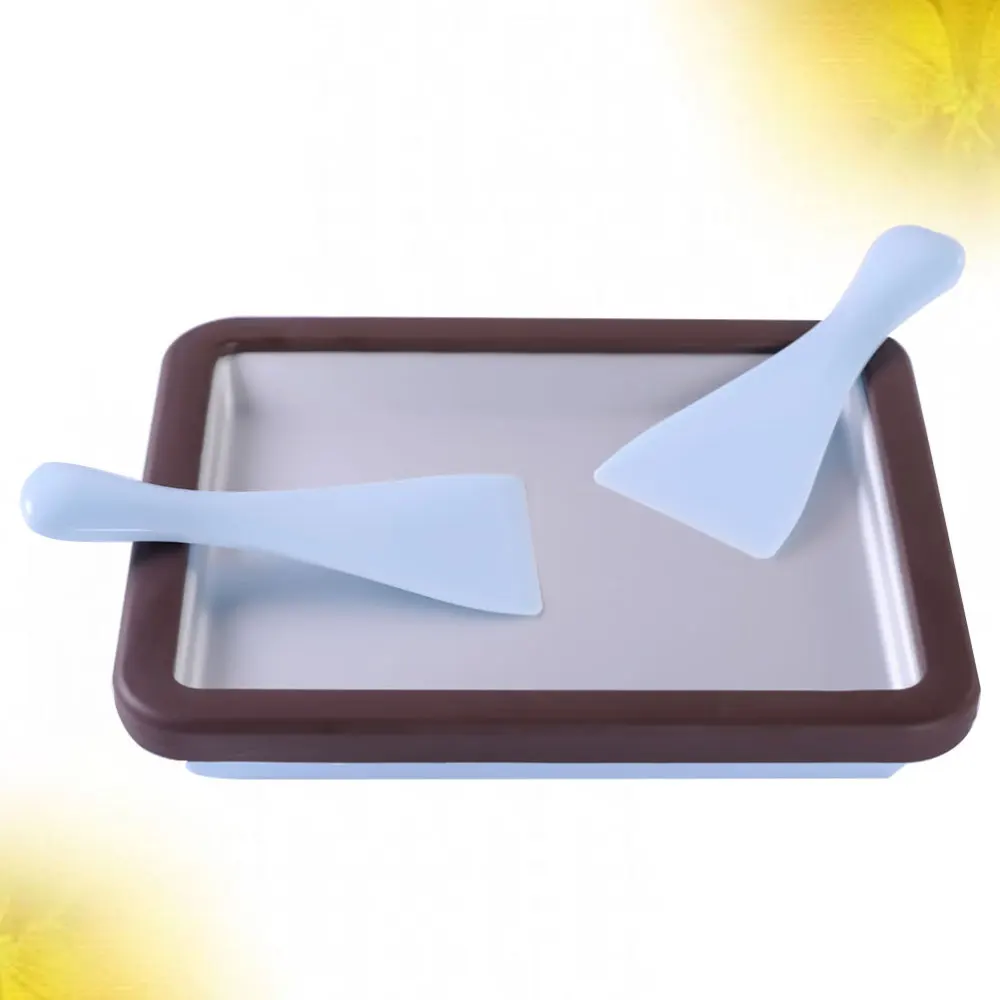 Квадратная машина для приготовления жареного йогурта домашний мини поднос