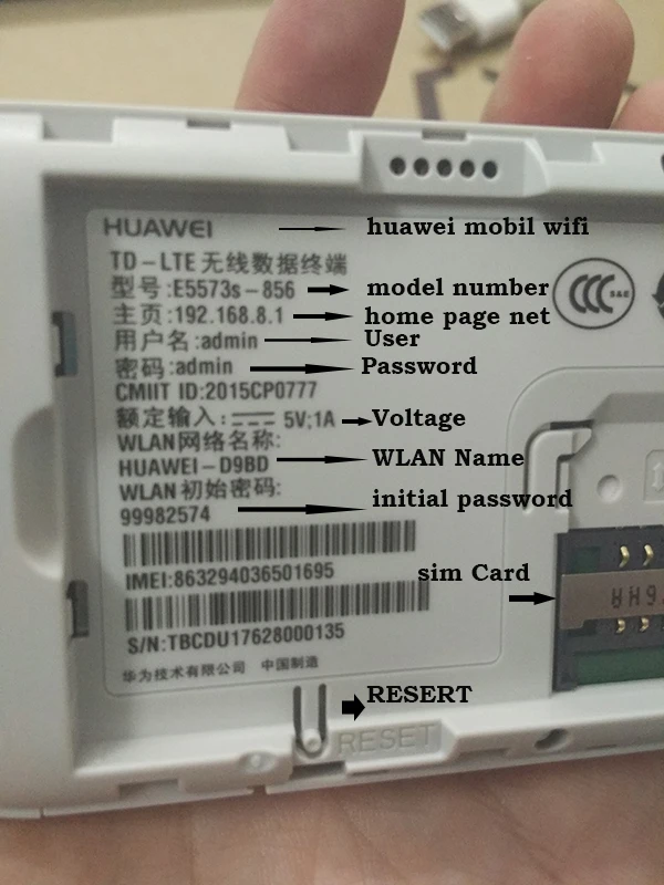 Разблокированный Wi-Fi роутер HUAWEI E5573s-856 e5573 Dongle 4G Мобильный LTE Cat4 150 Мбит/с