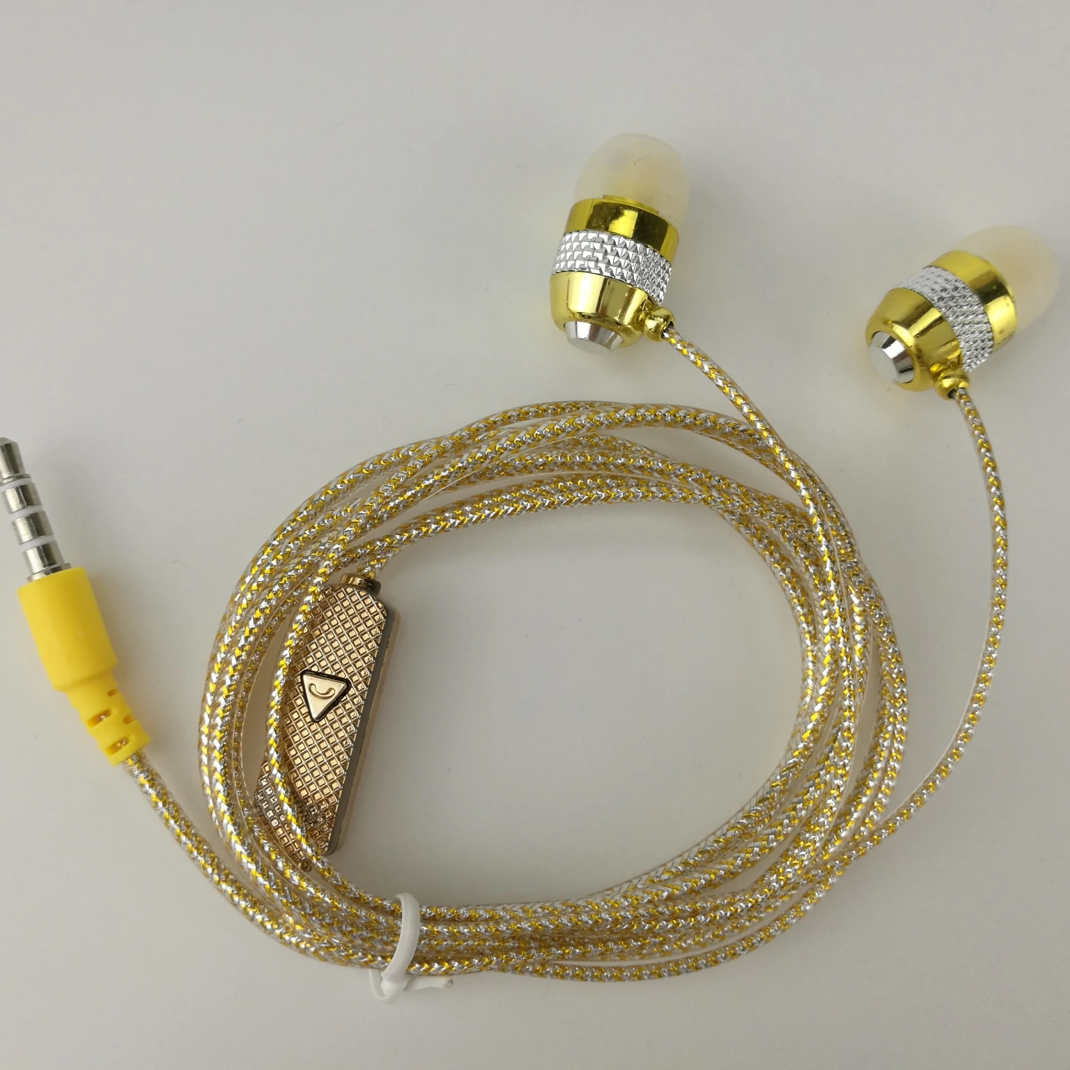 Factory Direct Deal Wholesale Shine Glitter Golden Sliver Pink Earphones Earcup Headset with Microphone Mic Crystal Line 50pcs