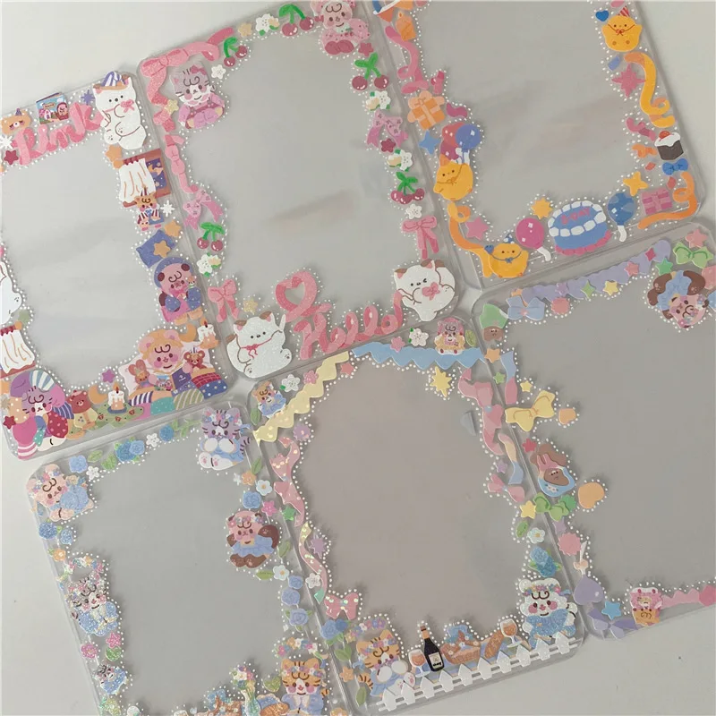 1x Korea держатель для карт Kpop фотокарты прозрачный внешний слой Защитная пленка