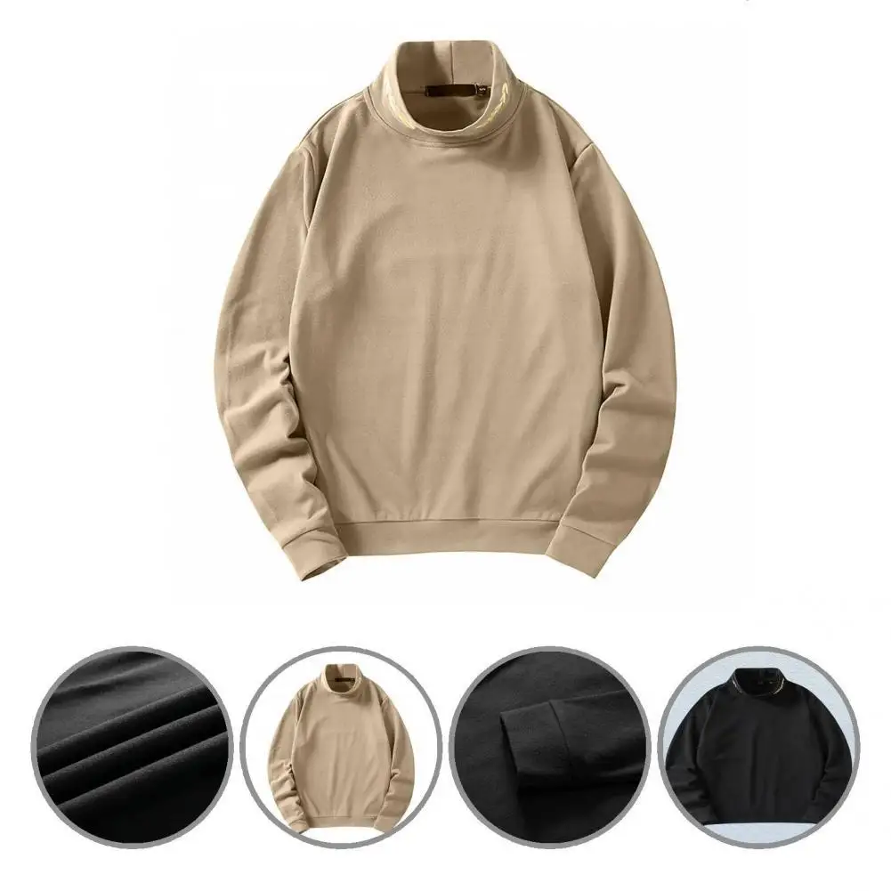 

Отличная Базовая рубашка, простая Осенняя футболка с эластичными манжетами и вышивкой, осенняя футболка