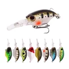 1 шт. 75 мм 11 г горячая Распродажа бионическая рыбья кожа квадратный язык толстый человек со стальным шариком черный никелевый крюк мелкая 0,5 м-1 м Mino рыболовная приманка