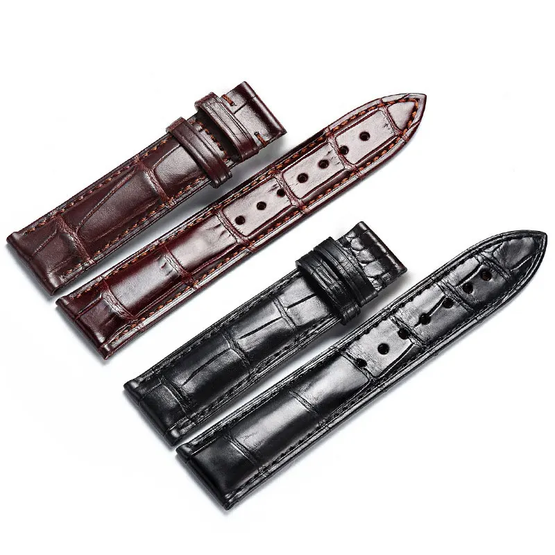 

FUYIJIA New Universal Alligator Watchbands 14MM 16MM 18MM 20MM 22MM 24MM Handmade Strap Crocodile Skin Belt Men Women Watch Band