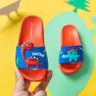 Шлепанцы детские для пляжа и бассейна, симпатичные Тапочки с динозавром, мягкая обувь, летние тапочки для начинающих ходить мальчиков и девочек