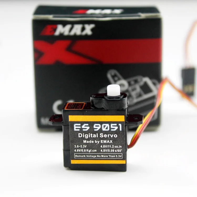 4 шт. EMAX ES9051 3g пластиковый цифровой микро сервопривод для радиоуправляемого