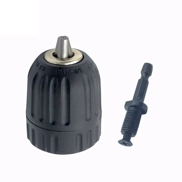 

Keyless Metal Drill Chuck Quick Change Adapter SDS-Plus Shank 1/4" Hex Square Fit Rotary Hammer/Hammer Drill 1/2-20UNF 1.5-13mm