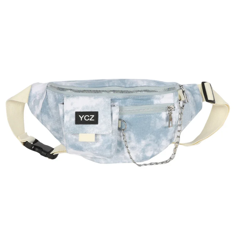 

Ins Harajuku simple versatile casual tie dye girl student Canvas Messenger Bag Korean tooling shoulder bag