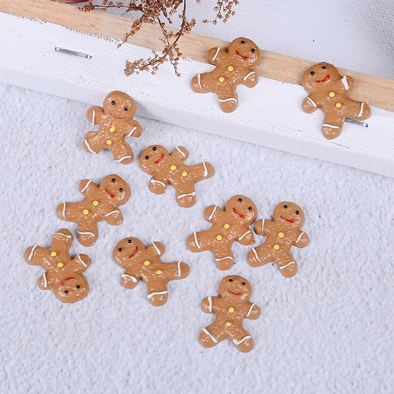 10 шт. рождественское печенье Снеговик Смола Flatback Кабошон украшения для