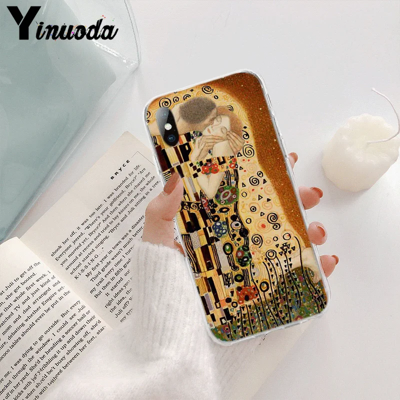 Новинка чехол Yinuoda Gustav Klimt для телефона iPhone 8 7 6 6S Plus X XS MAX 5 5S SE XR 11 pro max | Мобильные
