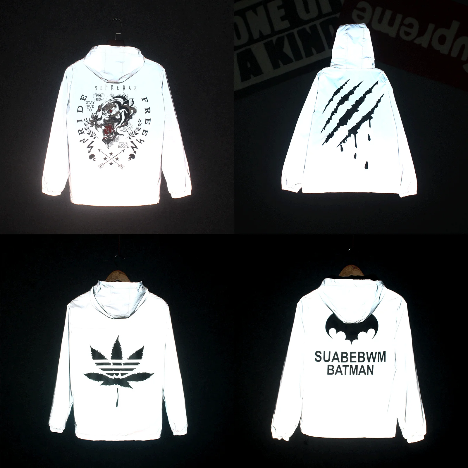 Светоотражающая куртка с длинным рукавом для мужчин и женщин ветровка в стиле