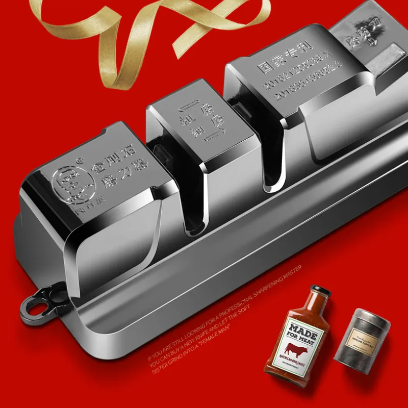 

Diamond Stone Knife Sharpening Scissors Kitchen Accessories Knife Sharpening Tools Cooking Piedra De Afilar Home Gadget DE50MD