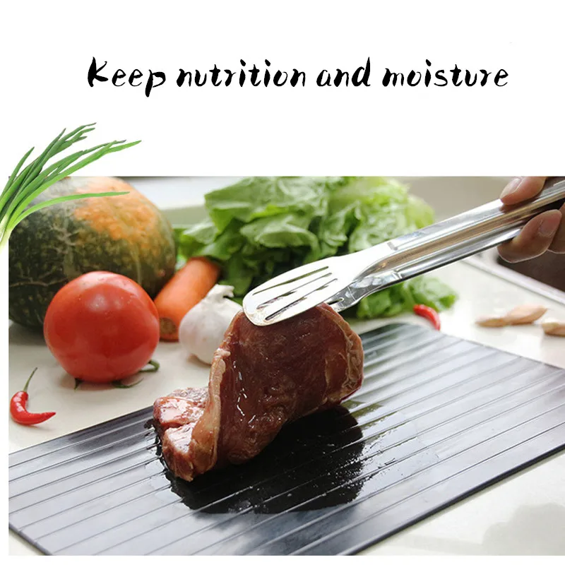 Быстрая разморозка лоток для разморозки заморозка еда Мясо Фрукты быстрая пластина доска кухонный гаджет