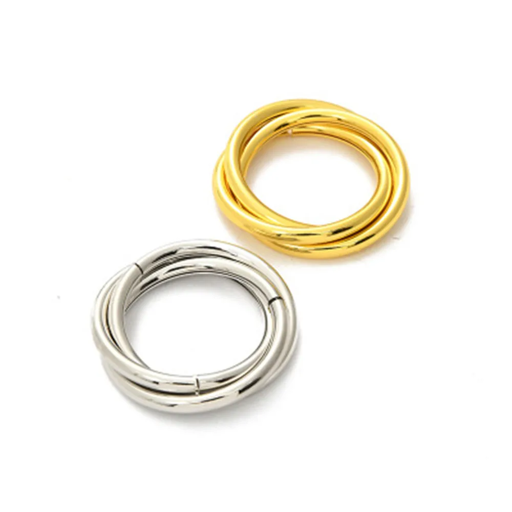 

12/PCS stainless steel multi-layer cross ring napkin ring Hotel table table napkin ring tableware cloth ring manufacturer wholes