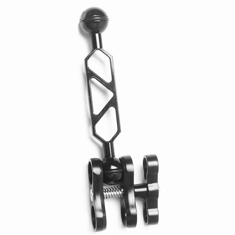 Aluminum Alloy Scuba Diving Light Torch Dual Ball Joint Arm And 2 Butterfly Clip Clamp Mount For Underwater Photography Camera |