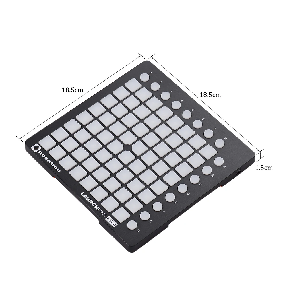 Novation LAUNCHPAD мини ультра-компактный USB MIDI Drum Pad Контролер для Ableton Live 64 подсвечиваемые колодки 16 кнопок управления с USB