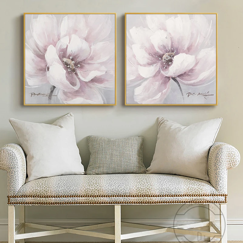 Масляная картина &quotРозовый пион&quot импрессионизм