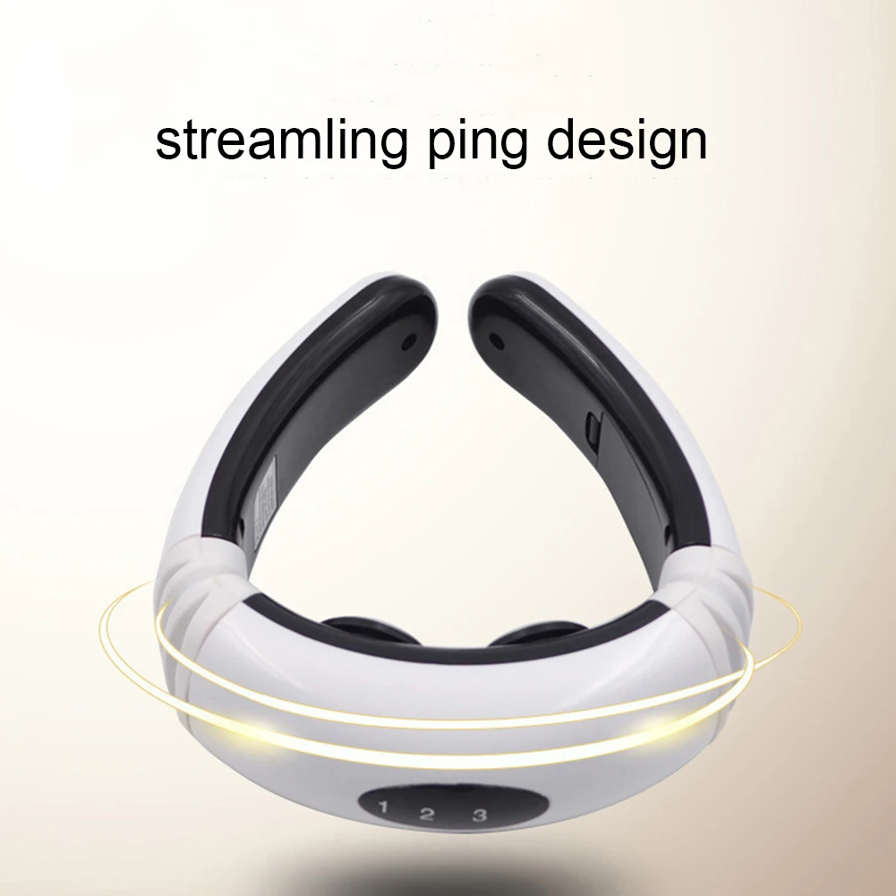 Практичный Электрический импульсный массажер для шеи шейный массаж магнитное