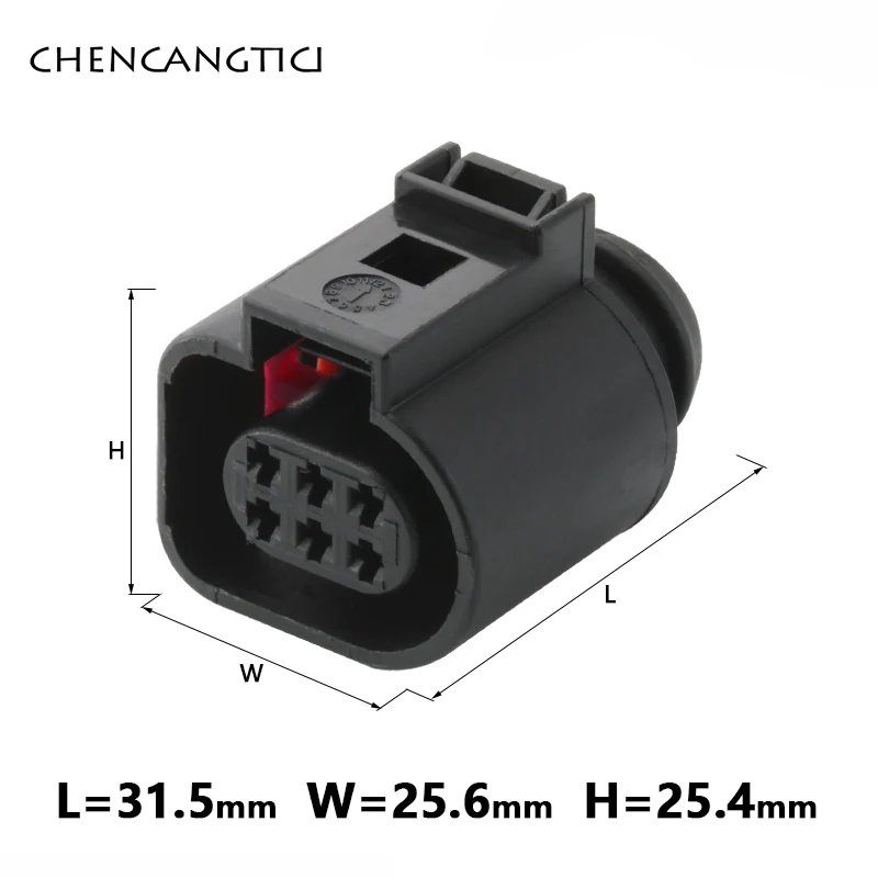 2 комплекта 6 Pin Way Авто датчик температуры Водонепроницаемый Электрический