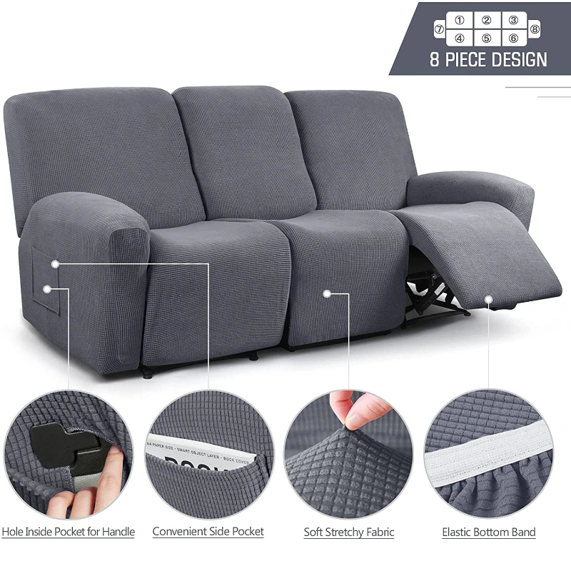 Прочный жаккардовый чехол для дивана дизайнерское эластичное покрытие из