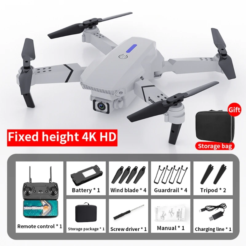 Беспилотный летательный аппарат E88 с камерой 4K/с высокой четкостью одним