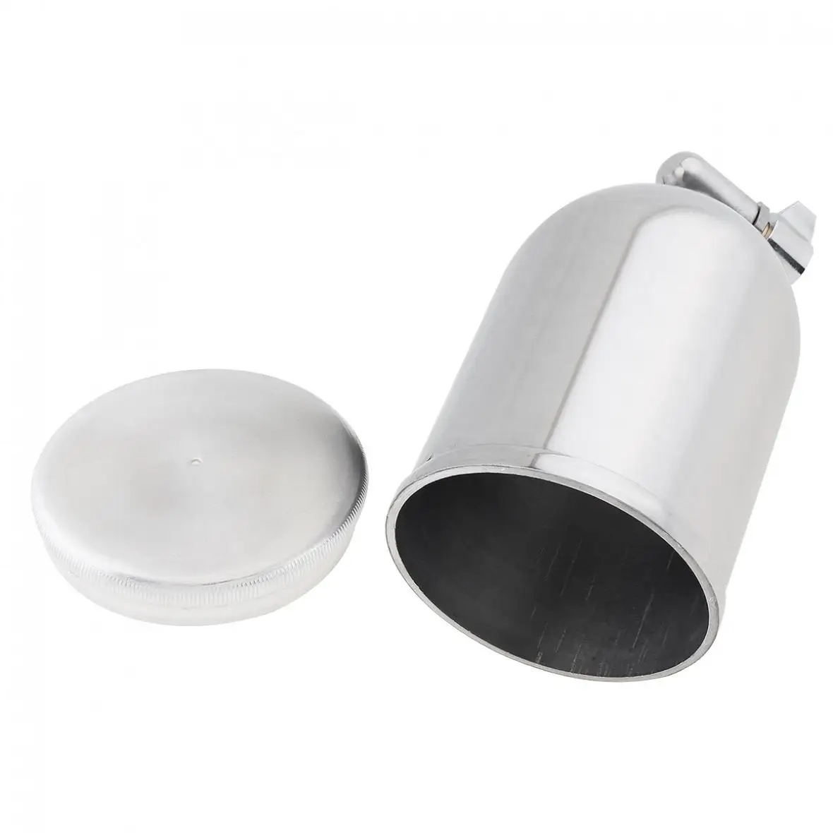 W71 400 мл Серебристая нержавеющая сталь Краскораспылитель чашка с 1/2 дюймовым