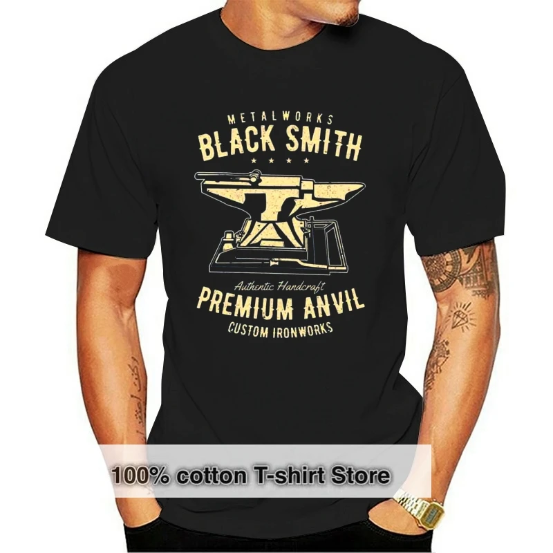 

Blacksmith T Shirt Blacksmithing Graphic Shirt Premium Anvil Unisex Hot Selling Fitness Clothing Tops Male Print 033452