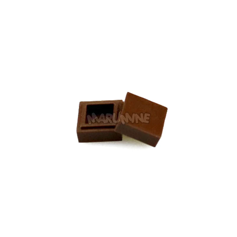 Шоколад MARUMINE 1000 шт. 1x1 плитки блоков оптом аксессуары кубики Moc игрушки 3070 совместим со всеми основными брендами для детей здания - Цвет: Шоколад