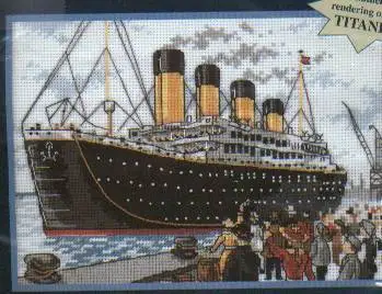 

Милый Набор для вышивки крестом из хлопка, корабль «Титаник», корабль, Парусный корабль, Дим 16668