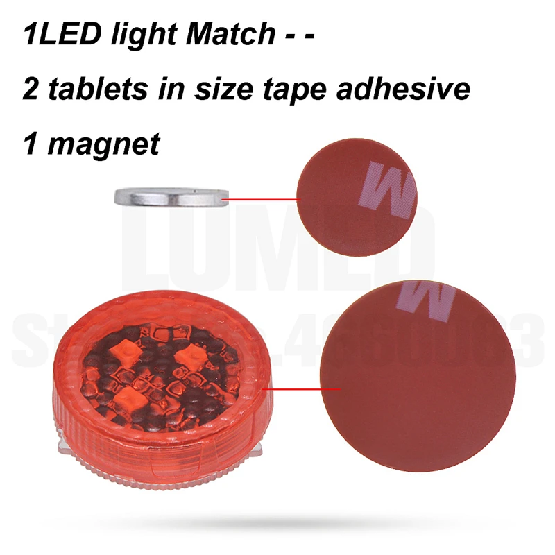 Magnetic Wireless 3 5 8 LED Car Door Opening Warning Lights Waterproof Strobe Flashing Anti Rear-end Collision Led Safety Lamps