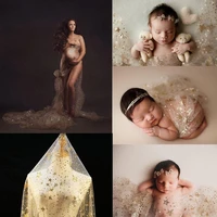 baby newborn photography props bling star wrap blanket photo backdrop background cloth photo studio accessory