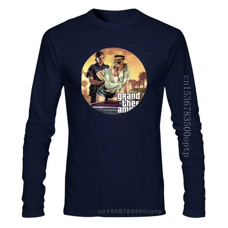 

New 7769-WH Grand Theft Auto GTA Vice City Andreas Games White Mens Tee T-shirtCool Casual pride t shirt men Unisex Fashion tshi