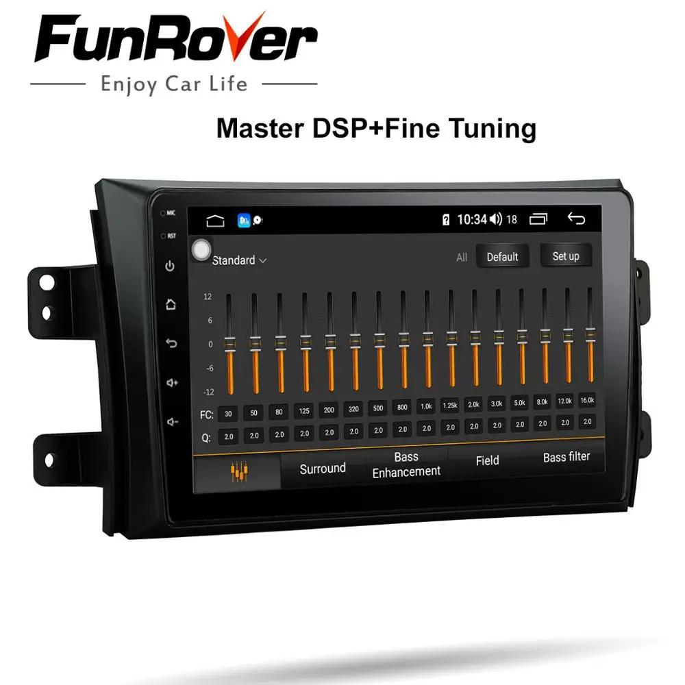 Funrover android 9 0 автомобильный dvd мультимедийный плеер для SUZUKI SX4 SX 4 2006 2013 2 din