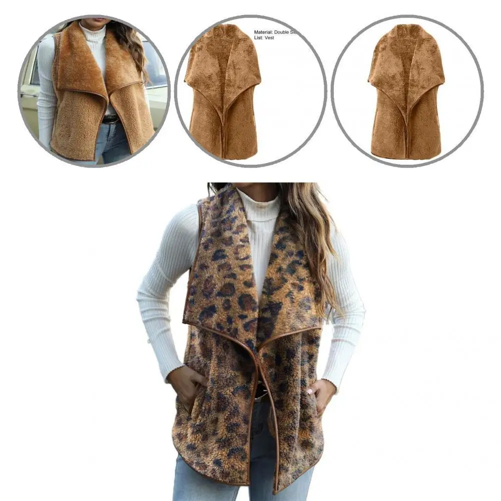

Casual Fabulous Soft Spring Vest Double-sided Fleece Women Waistcoat All Match for Home