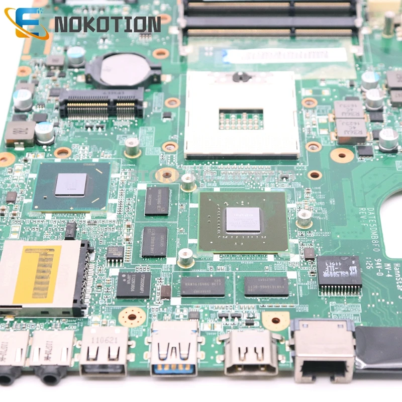 Материнская плата NOKOTION A000074700 DATE5DMB8F0 для ноутбука Toshiba Satellite L700 L745 материнская HM65