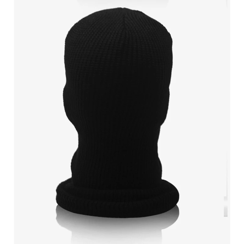 2 in1 Beanie Hat 1 Hole Knit Face Mask Balaclava Pullover for Fall Winter Daily Wear Morning Workout Men Women | Аксессуары для