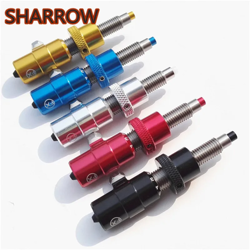Archery Cushion Plunger Arrow Rest Pressure Button 7Color Tension Plunger Screw on For Recurve Bow Training Shooting Accessories