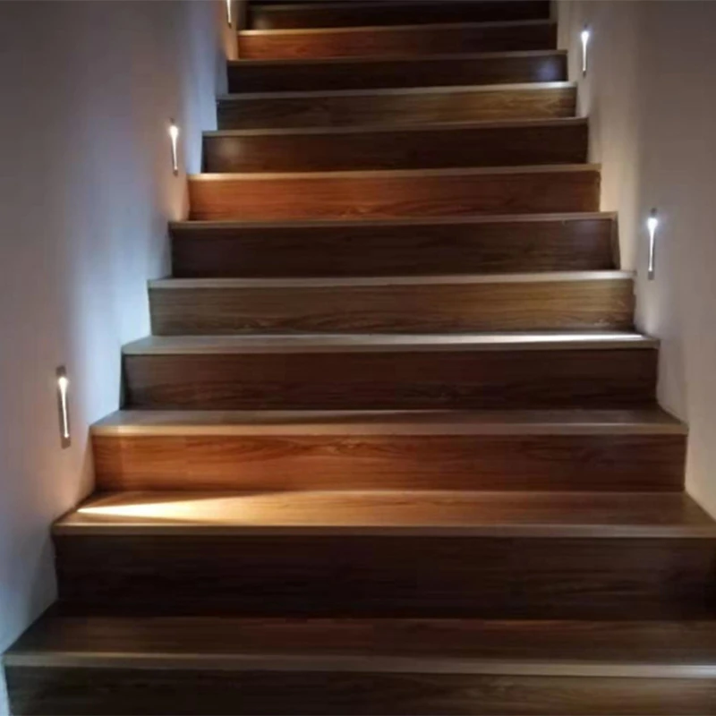 

3W Recessed LED Stair Light Indoor LED Wall Lamp Corner Wall Lights Stairs Step Stairway Hallway Staircase Lamp Foot Light Hotel