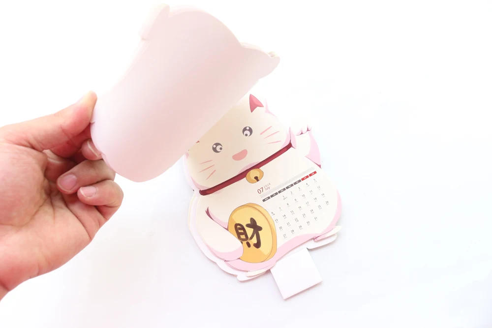 Domikee милый Настольный календарь на год kawaii в форме единорога, школьный настольный календарь, планировщик, канцелярские принадлежности