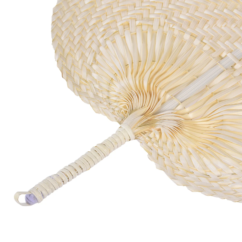 Pure Handmade DIY Heart Shaped Bamboo Woven Summer Cooling Artistic And Cool Leaf Fan Exquisite Workmanship | Дом и сад