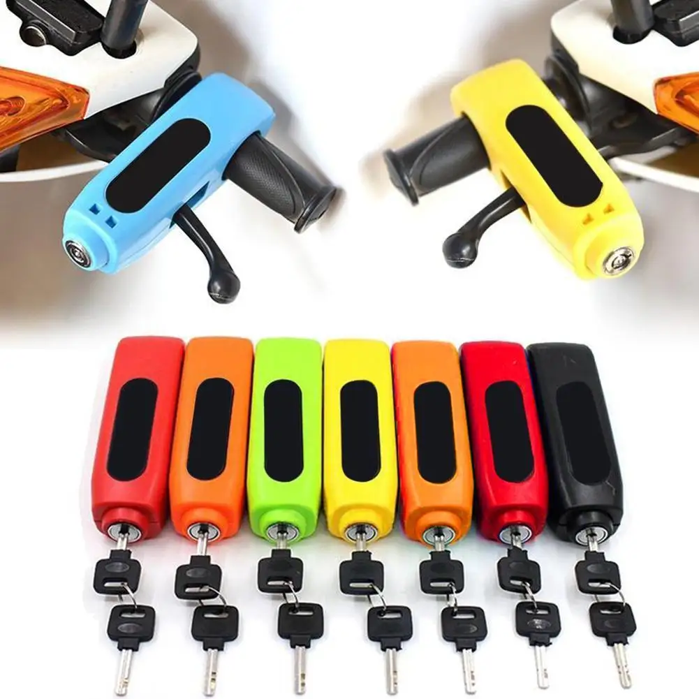 

Универсальный замок для мотоцикла, руля скутера, Блокировка безопасности, тормоз, рукоятка дроссельной заслонки, защита от кражи, защитные ...