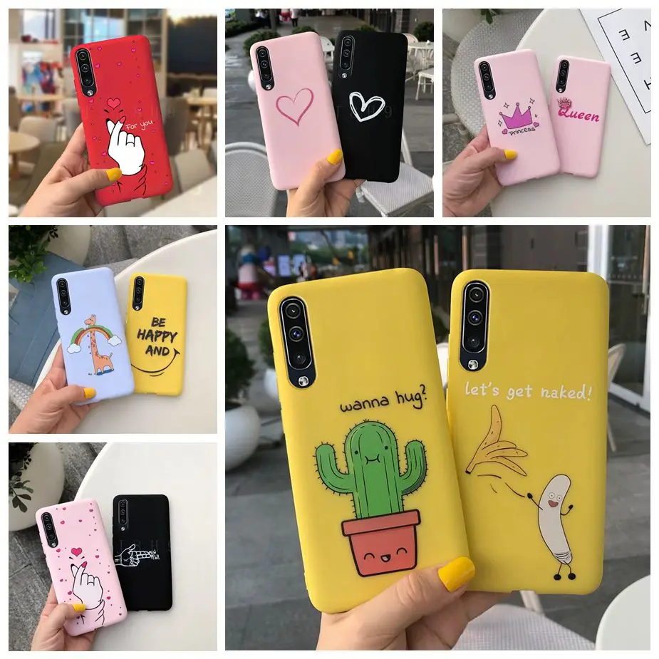 Чехол для Samsung Galaxy A50 A30s A50s, милый мягкий тонкий чехол с рисунком конфет, чехлы для телефонов Samsung A30s, A307F, A30, 50 s, полный бампер