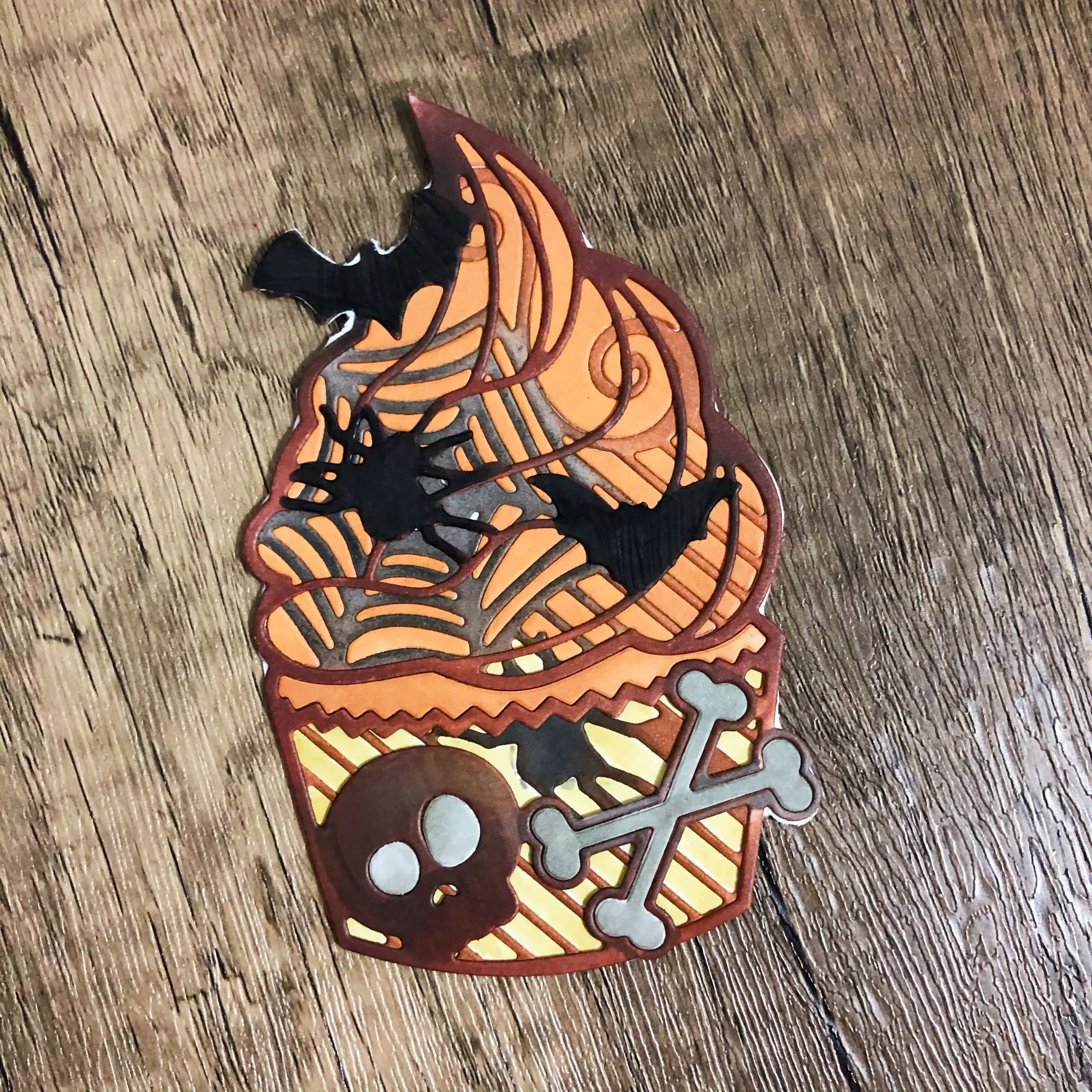 Хэллоуин торт металлический Трафаретный вырубной штамп Скрапбукинг Фотоальбом