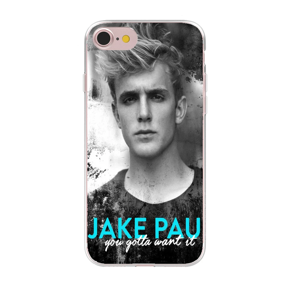 Ультратонкий мягкий гелевый силиконовый чехол Jake Paul Team 10 для Apple iPhone 8X6 6S 7 Plus X 5 5S SE