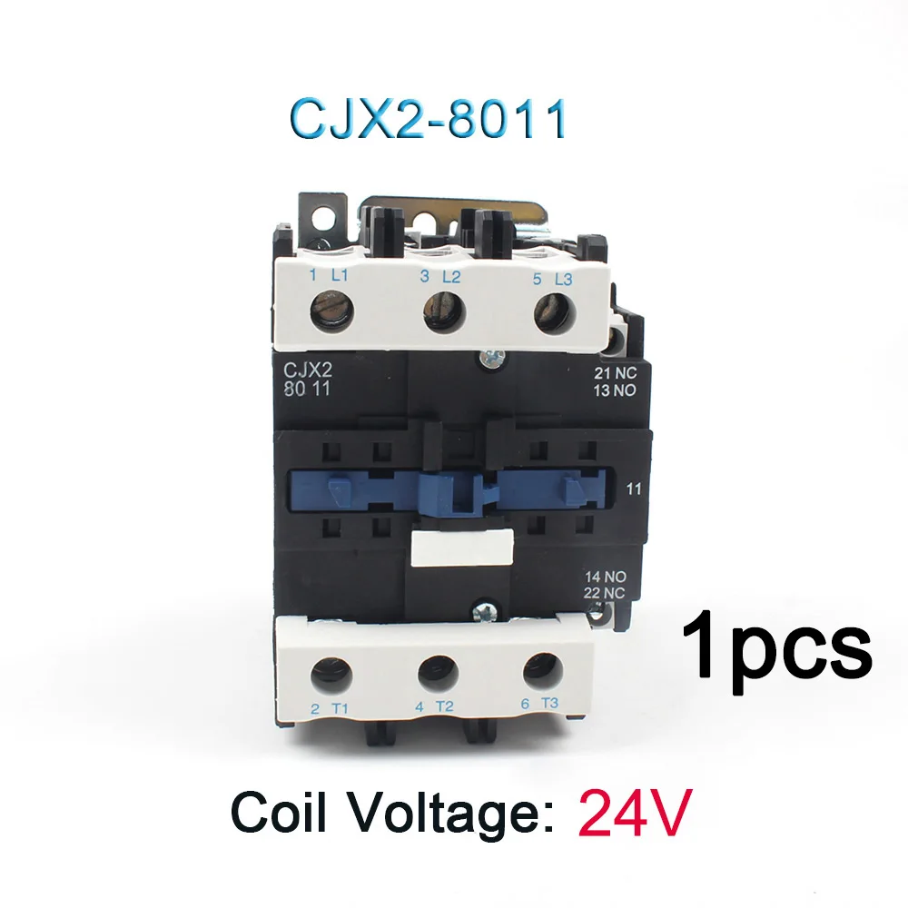 8011-24V LC1-D AC Контактор стартера мотора реле CJX2-4011 CJX2-5011 CJX2-6511 CJX2-8011 Применение с Поплавковый выключатель 3P+ 1 НЗ 24V 12V 220V - Цвет: 8011-24V