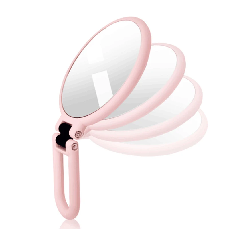 2/3/5/10X Magnifying Handheld Vanity Mirror-Double Sided Makeup Mirror Travel Folding Round Shape Pedestal | Красота и здоровье