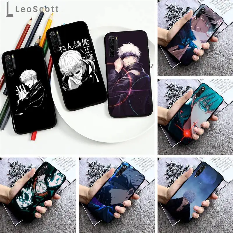 

Jujutsu Kaisen Satoru Gojo anime Phone Case For Xiaomi Redmi note 7 8 9 pro 8T 9S Mi Note 10 Lite pro