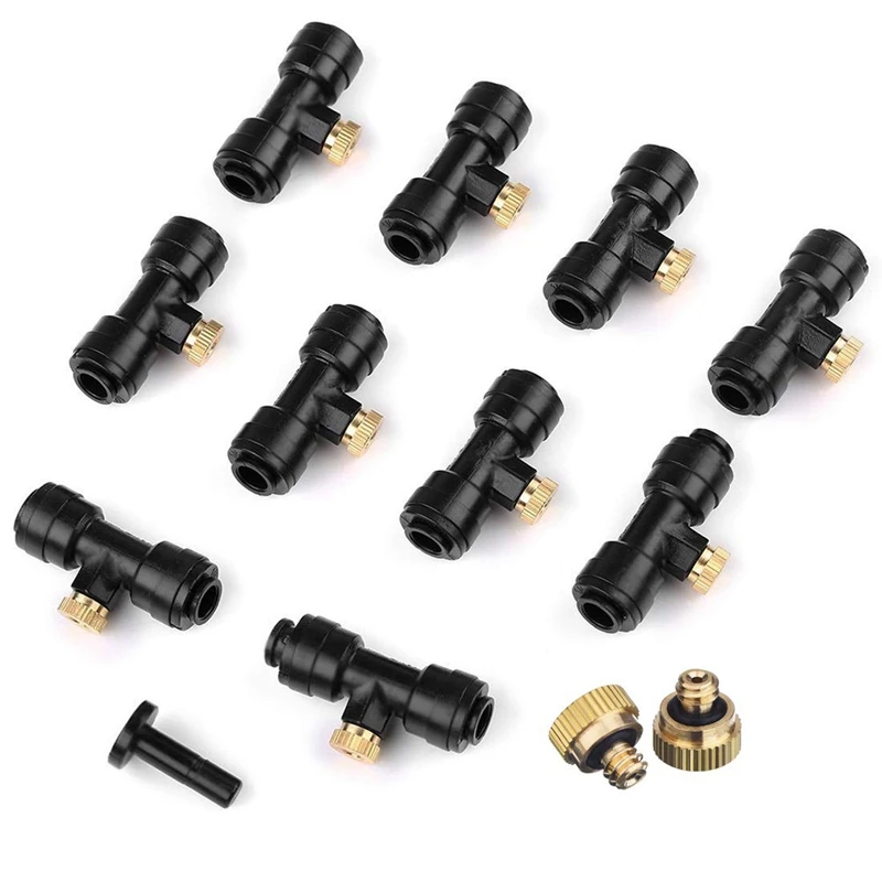 Лучший открытый туман тройник сопло воды запотевание мистер комплект сопел с